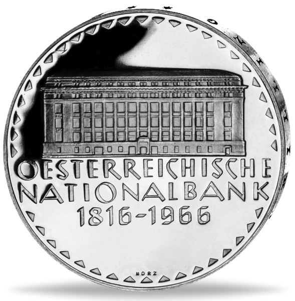 50 Schilling Nationalbank, 1966 - Silber Münze Vorderseite