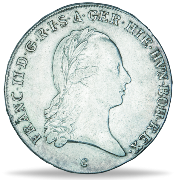 Kronentaler 1792-1799, Kaiser Franz II. - Münze Vorderseite