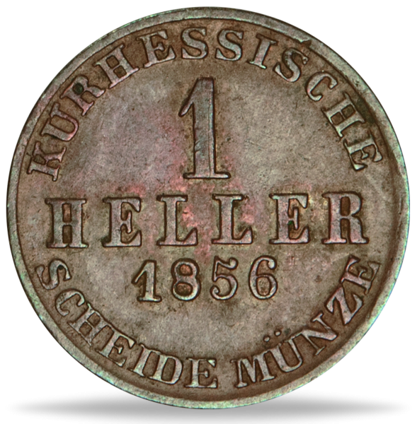 1 Heller Kurfürstentum Hessen-Kassel 1843-66 - Münze Vorderseite