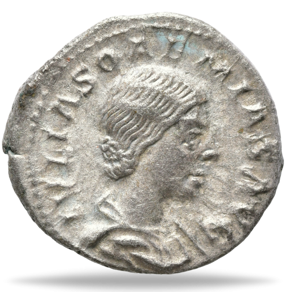 Römisches Reich, Denar 218-222, Julia Soaemias, Münze Vorderkseite