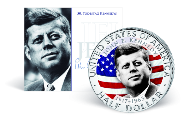 USA, 1/2 US-Dollar 2013, John F. Kennedy - Portrait - Münze Vorderseite