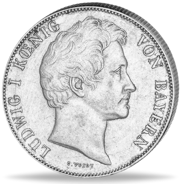 Königreich Bayern 1 Gulden „Ludwig I.“ - Münze Vorderseite