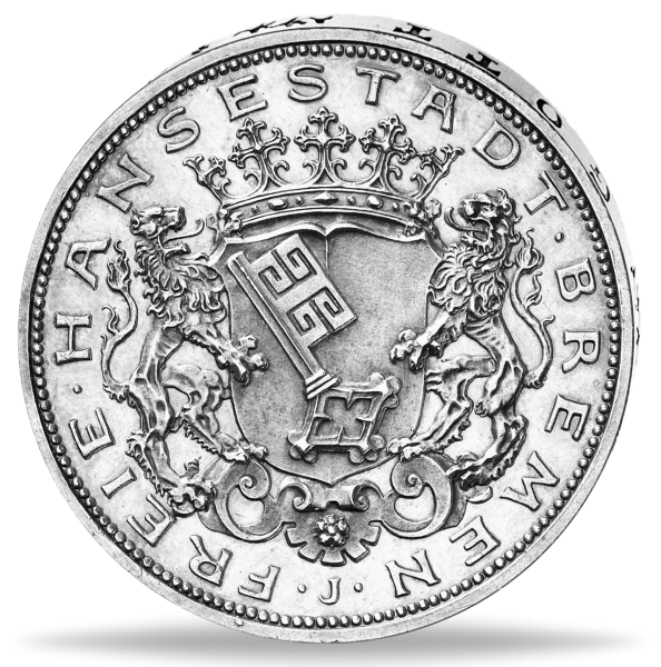 5 Mark Bremen Stadtwappen - 1906 - Münze Vorderseite