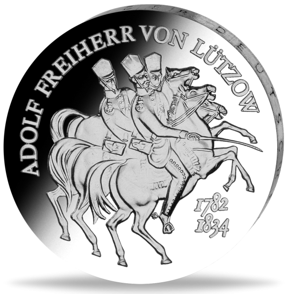 5 Mark der DDR Adolf Freiherr von Lützow - Münze Vorderseite