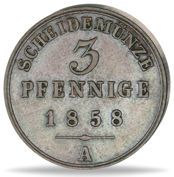 3 Pfennig Schaumburg Lippe - Vorderseite Münze