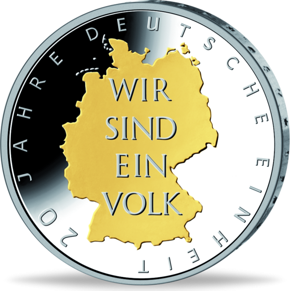 10 Euro Deutsche Einheit - Vorderseite Münze