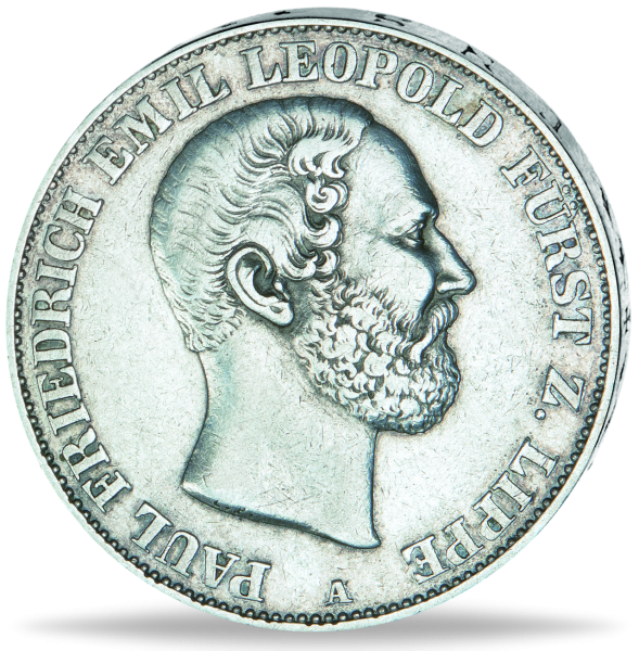 Vereinstaler Paul Friedrich Emil Leopold - Thun 213 - Münze Vorderseite