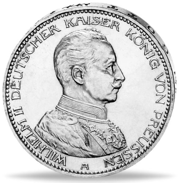 5 Mark Wilhelm II. Regierungsjubiläum - Vorderseite Münze