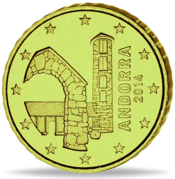 10 Cent Andorra Kursmünze 2014 - Vorderseite