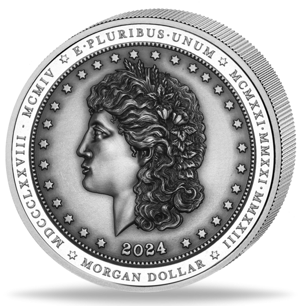 2 Dollar „Morgan Dollar“ - Münze Vorderseite