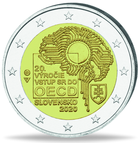 2 Euro OECD Beitritt - Vorderseite Münze