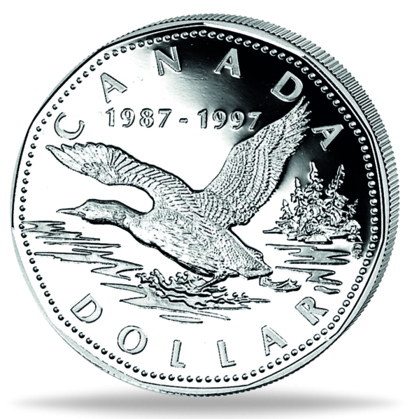 Kanada, 1 Kanadischer Dollar 1997, Eistaucher - Silber