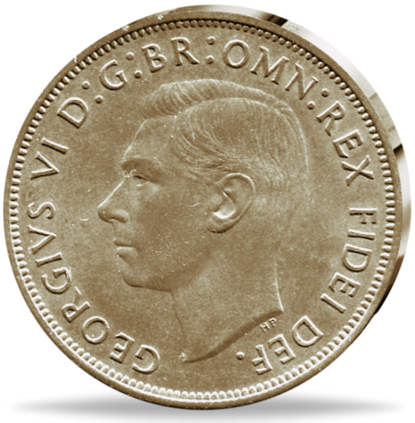 1 Penny George VI - Vorderseite Münze