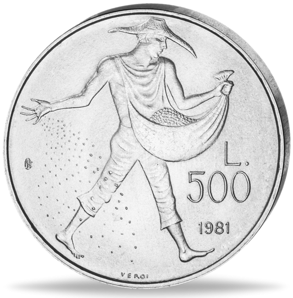 500 Lire Virgil - Vorderseite Münze