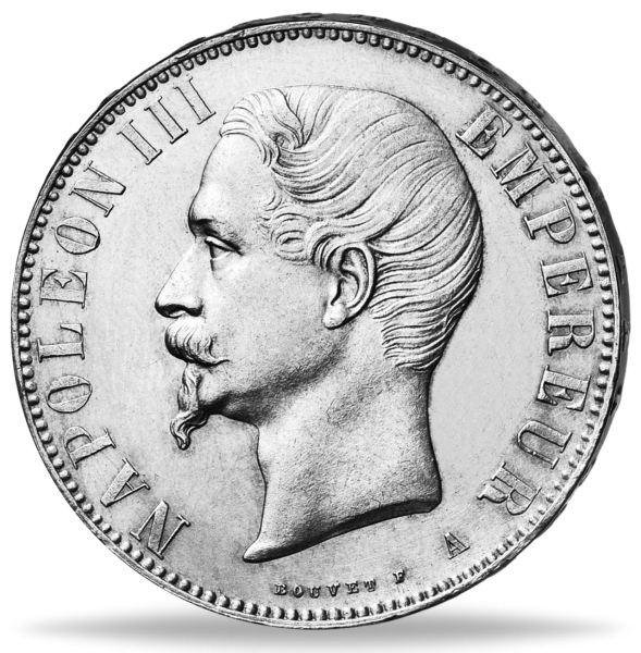 5 FF Napoleon III o.Kr.1854-59 - Münze Vorderseite