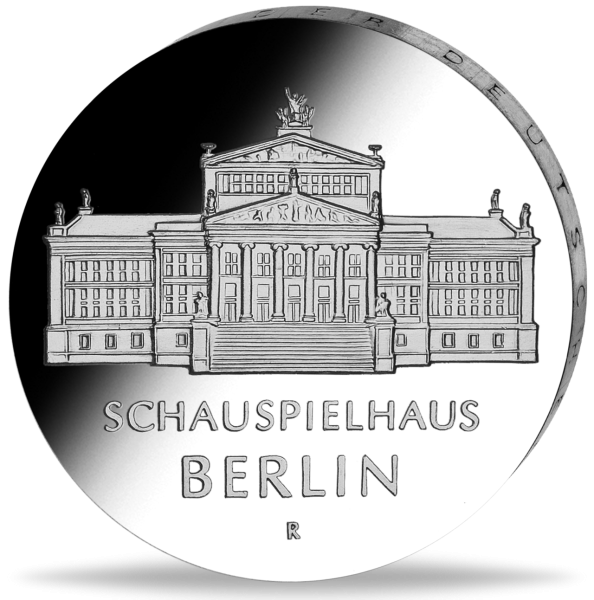 DDR, 10 Mark 1987 Schauspielhaus Berlin - Münze Vorderseite