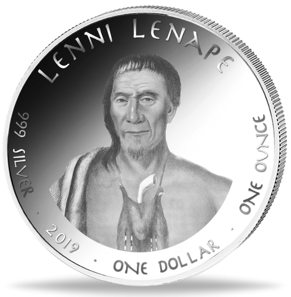 1 US-Dollar Lenni Lenape - Delaware - Münze Vorderseite