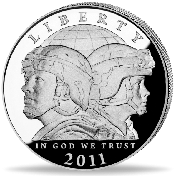 1 US Dollar United States Army 2011 - Vorderseite Münze