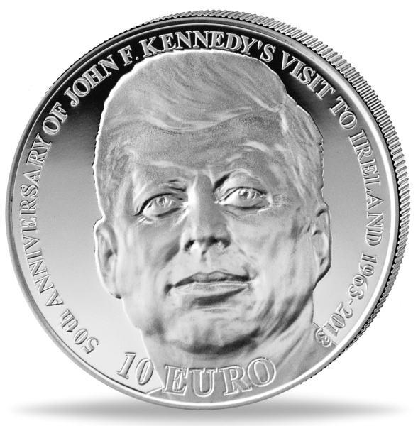 10 Euro John F. Kennedy - Vorderseite Münze