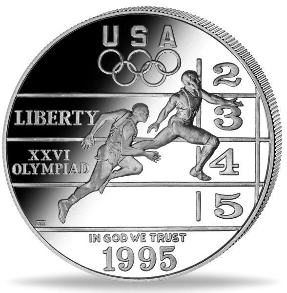 1 US-$ „Leichtathletik - Olympiade Atlanta - 1995“ Vorderseite