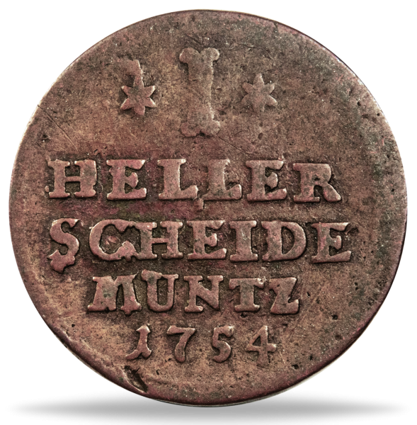 1 Heller Kurfürstentum Hessen-Kassel 1725-1803 - Münze Vorderseite