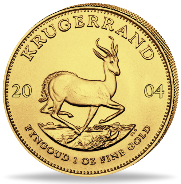 Südafrika, Krügerrand 2004, Polierte Platte - 1 Unze Gold - Münze Vorderseite