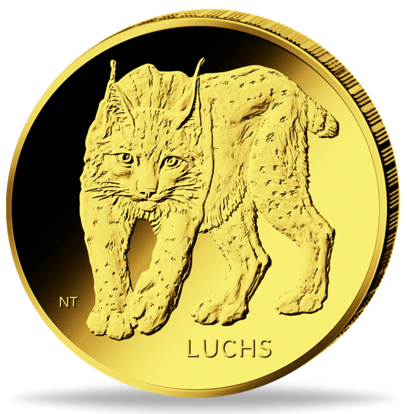 Deutschland, 10 Euro Luchs, 2025, 1/8 oz reinstes Gold, st - Münze Vorderseite