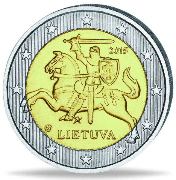 Litauen, 2 Euro „Litauen Vytis - 2015“ - Münze Vorderseite