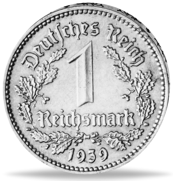 1 Reichsmark Nickel - Münze Vorderseite