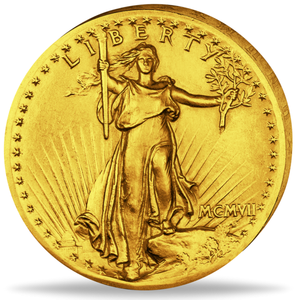 20 US-Dollar St. Gaudens Double Eagle - Vorderseite Münze