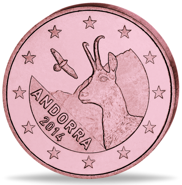 5 Cent Andorra Kursmünze 2014 - Vorderseite